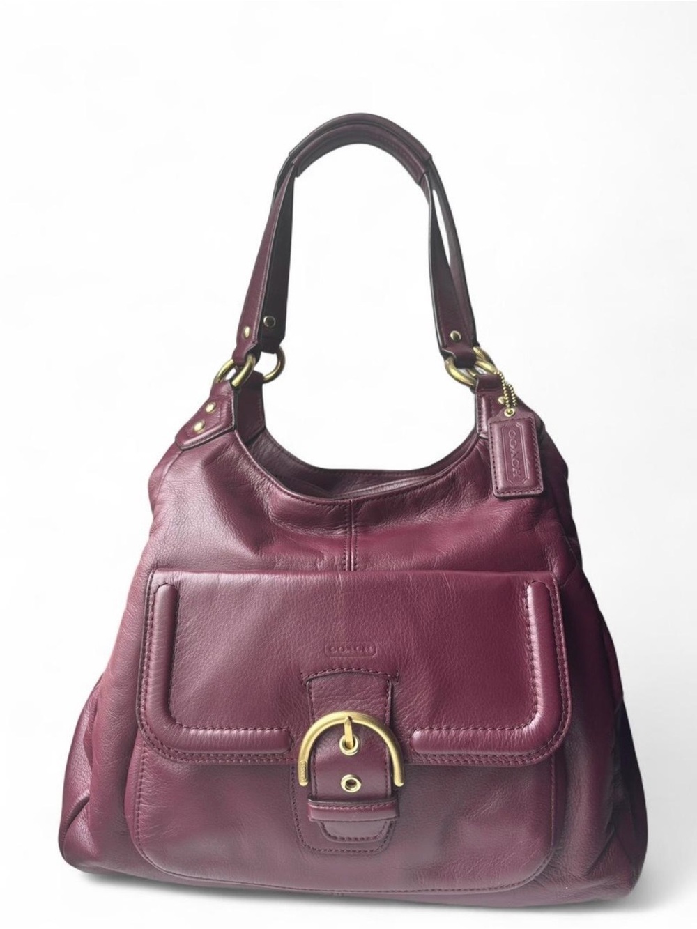 Coach Burgundy Campbell Leather
Hobo Bag